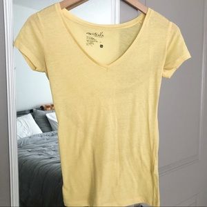 Yellow Pacsun Basics T-shirt